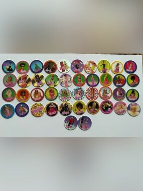 Barbie Collector Pogs Lot of 42